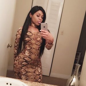 Snake skin dress